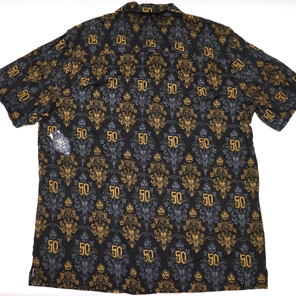 haunted mansion button up shirt